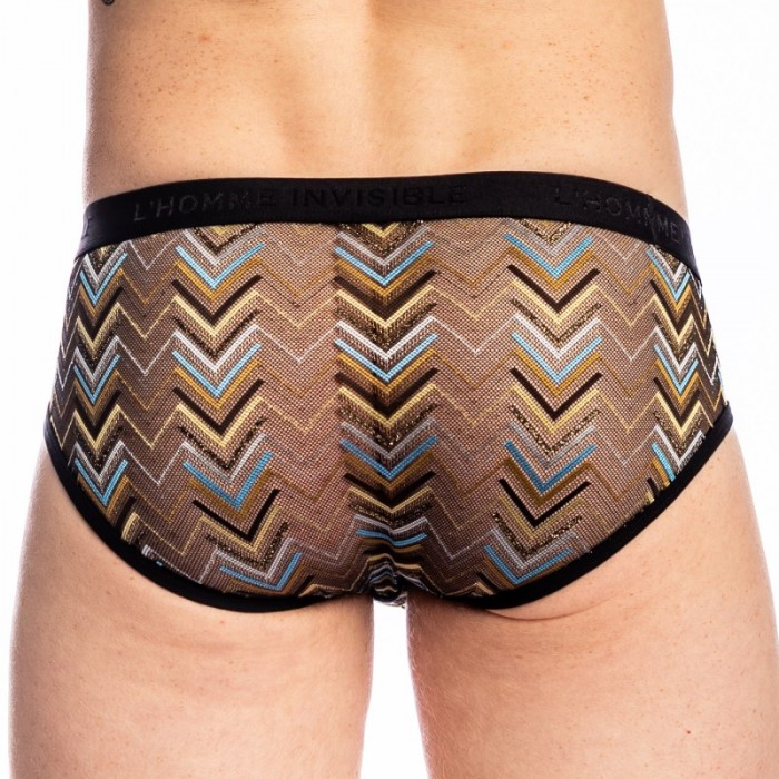 Brief of the brand L HOMME INVISIBLE - copy of String l Homme Invisible Striptease - Noir - Ref : UW06 ISL 001