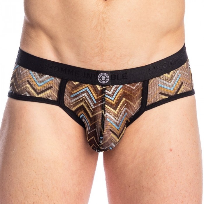 Brief of the brand L HOMME INVISIBLE - copy of String l Homme Invisible Striptease - Noir - Ref : UW06 ISL 001