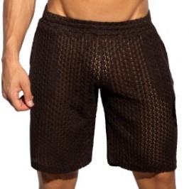 Bermuda de la marque ES COLLECTION - Bermuda Es Collection Eyelet Édition Limitée - Marron - Ref : SP371 C13