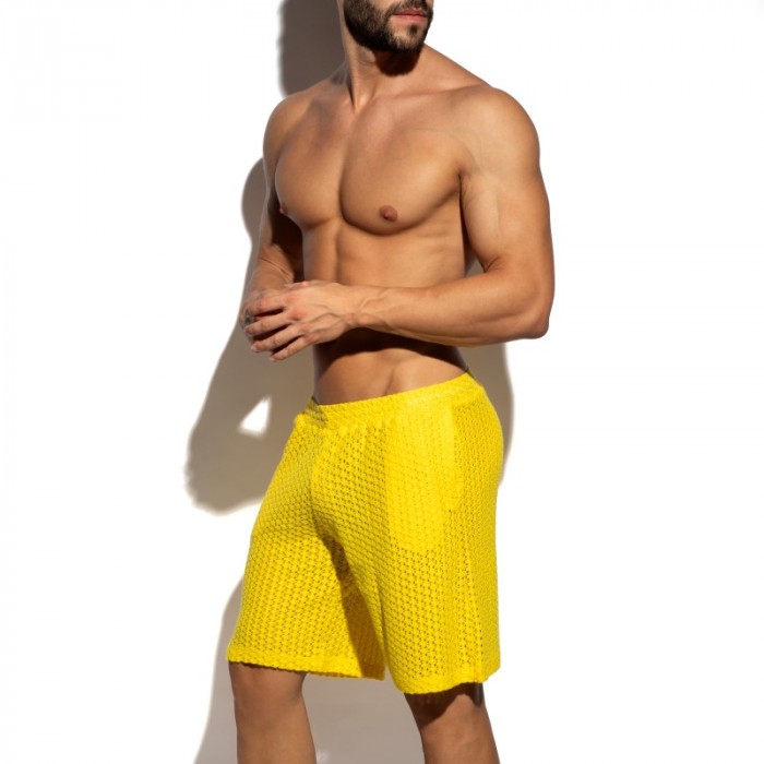 Bermuda de la marca ES COLLECTION - copy of Shirt Es Collection Eyelet Édition Limitée - Jaune - Ref : SP371 C03