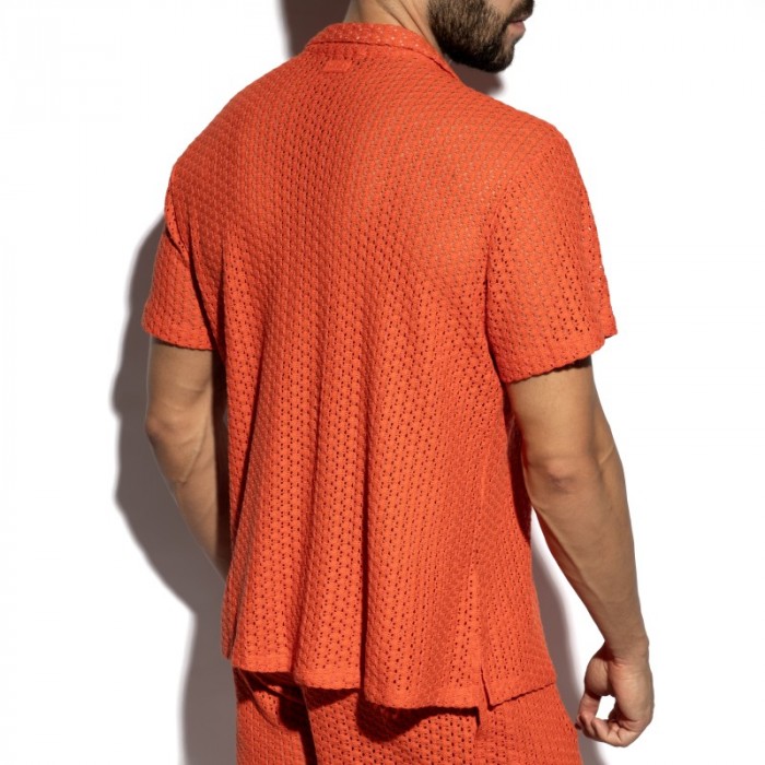 Camisa de la marca ES COLLECTION - copy of Shirt Es Collection Eyelet Édition Limitée - Jaune - Ref : SHT043 C04