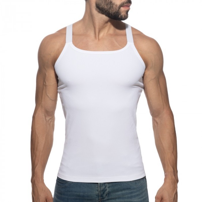 Débardeur de la marque ADDICTED - Débardeur Addicted Thin Rib Édition Limitée - Blanc - Ref : AD1515 C01