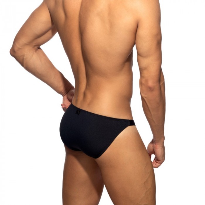 Slip, Tanga de la marque ADDICTED - Bikini Addicted Thin Rib Édition Limitée - Noir - Ref : AD1514 C10