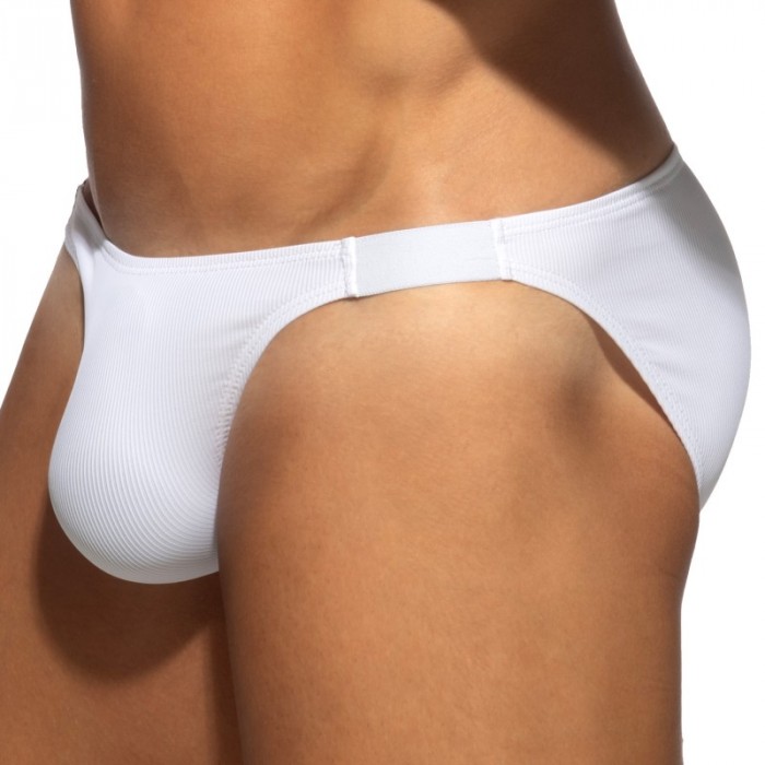 Slip der Marke ADDICTED - Bikini Addicted Thin Rib Édition Limitée - Blanc - Ref : AD1514 C01