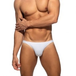 Slip der Marke ADDICTED - Bikini Addicted Thin Rib Édition Limitée - Blanc - Ref : AD1514 C01