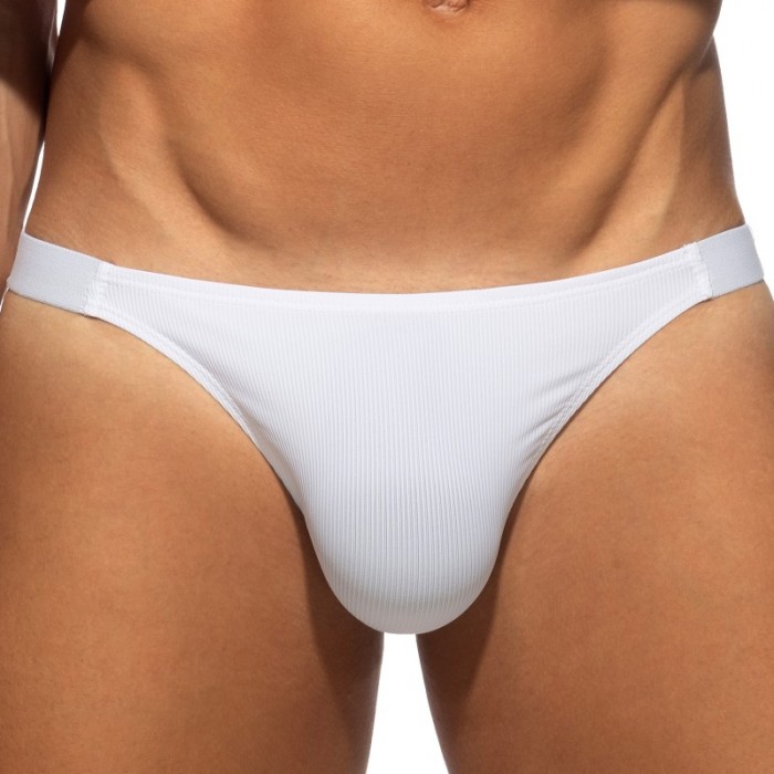 Slip der Marke ADDICTED - Bikini Addicted Thin Rib Édition Limitée - Blanc - Ref : AD1514 C01