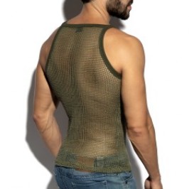 Canotta del marchio ES COLLECTION - copy of Débardeur Es Collection Open-Grid V-Neck - Ivoire - Ref : TS379 C12