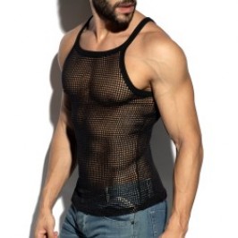 Débardeur de la marque ES COLLECTION - Débardeur Es Collection Open-Grid - Noir - Ref : TS379 C10