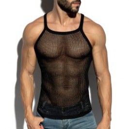 Tank top der Marke ES COLLECTION - copy of Débardeur Es Collection Open-Grid V-Neck - Ivoire - Ref : TS379 C10