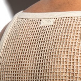 Tank top der Marke ES COLLECTION - copy of Débardeur Es Collection Open-Grid V-Neck - Ivoire - Ref : TS379 C02