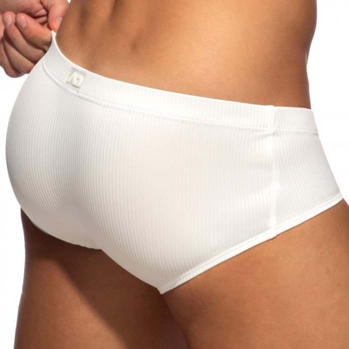 Slip, Tanga de la marque ADDICTED - Slip Addicted B & W Sunga Édition Limitée - Blanc - Ref : AD1507 C01