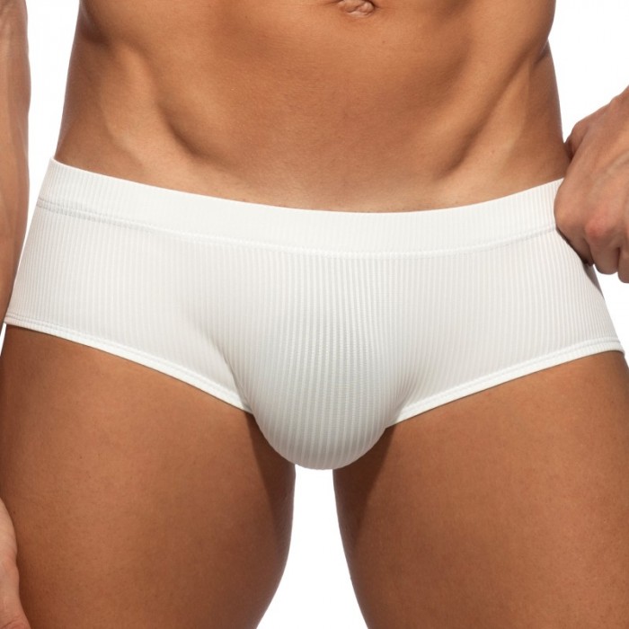 Slip, Tanga de la marque ADDICTED - Slip Addicted B & W Sunga Édition Limitée - Blanc - Ref : AD1507 C01