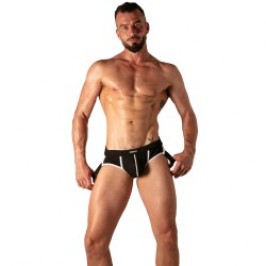 Sous-vêtements de la marque ABSOLU MALE - Jockstrap Zippé Absolu Male Rib - Ref : AM0042N