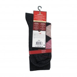 Mi-Chaussettes Laine Intarsia anthracite - ref :  38749 3001