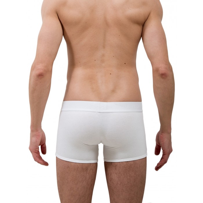 Le Boxer long tout blanc - ref :  GFBL TOUT BLANC