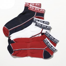 Socquettes Sport (Lot de 3) - ref :  SCK02P 3 COLOURS