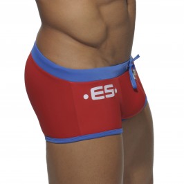 Shorty de bain Europe rouge - ref :  1555 C06