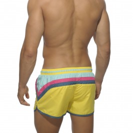 Short de bain Stripes jaune - ref :  ADS072 C03