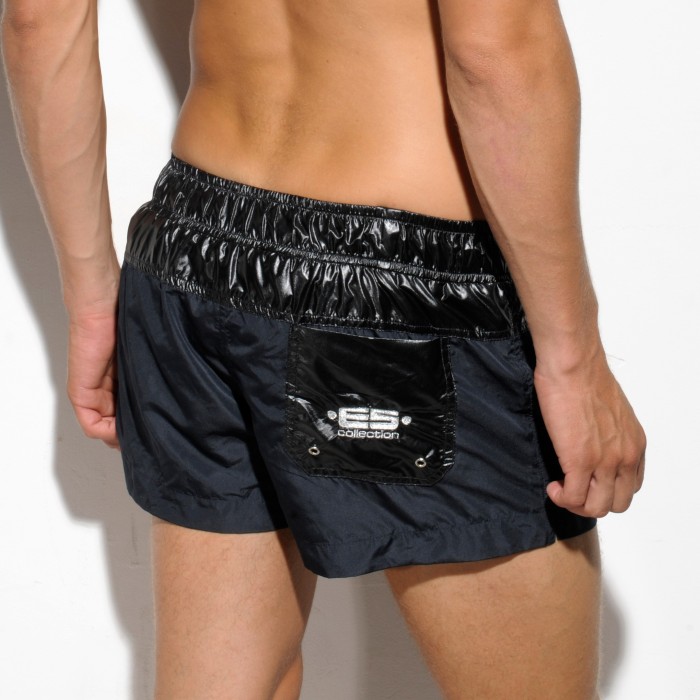 Short de bain Harry Shiny noir - ref :  1657 C10