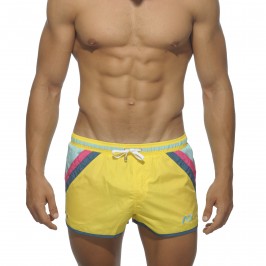 Short de bain Stripes jaune - ref :  ADS072 C03