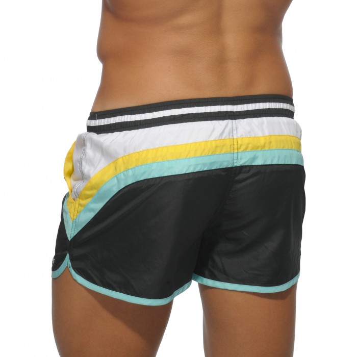 Short de bain Stripes noir - ref :  ADS072 C10