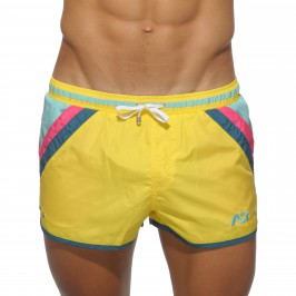 Short de bain Stripes jaune - ref :  ADS072 C03