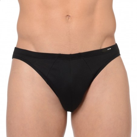 Schwarze mercerisierte Baumwolle Comfort Micro Slip