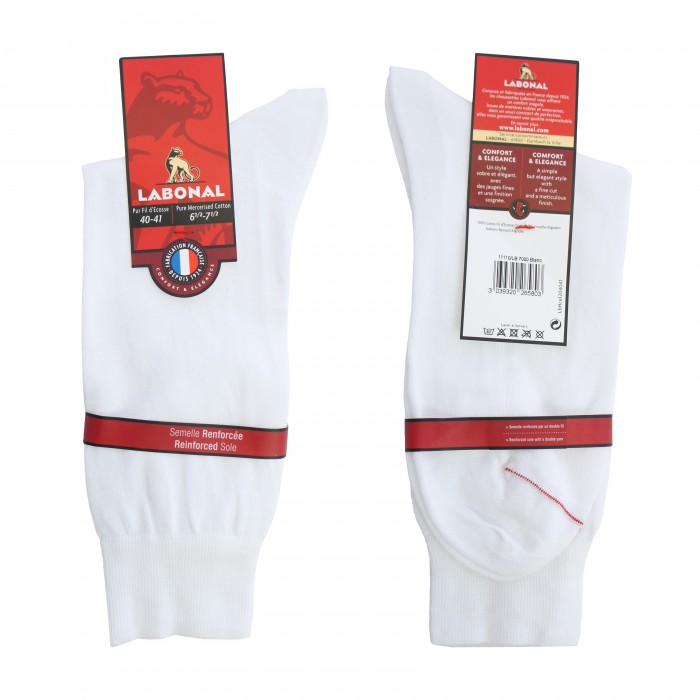 Mi-chaussettes blanches - ref :  11110 7000 