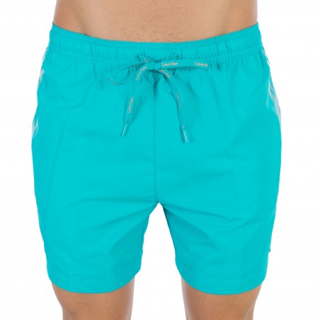 Drawstring turquoise medium swim shorts
