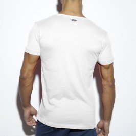  T-Shirt Basic Fitness blanc - ES COLLECTION TS173 C01 