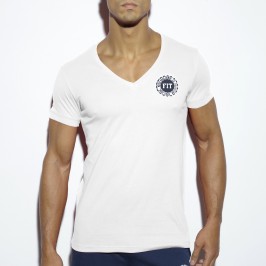  T-Shirt Basic Fitness blanc - ES COLLECTION TS173 C01 