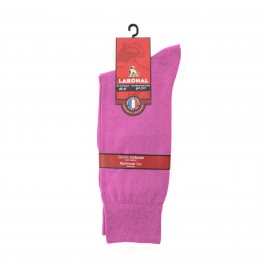  Mi-chaussettes unies, semelle double rose - LABONAL 11110 9430 