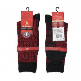  Chaussette Angora noir & rouge - LABONAL 35246-LB 8900 