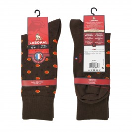  Chaussette pois marron - LABONAL 34449-5100 