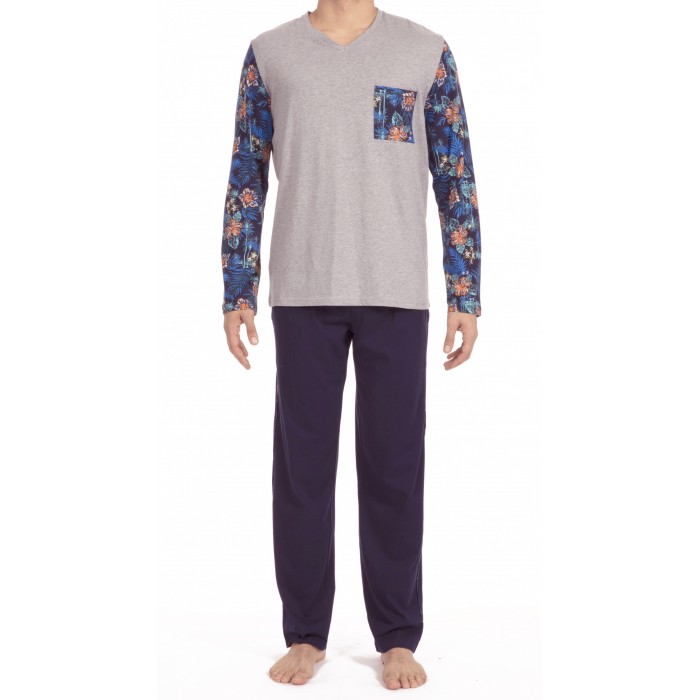  Pyjama Hibis gris - HOM 400470 00ZU 