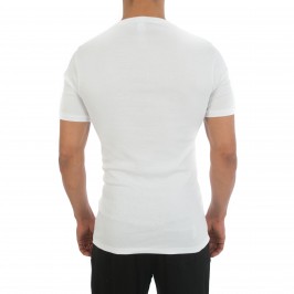  T-Shirt Crew Neck Two Cotton blanc (Lot de 2) - HOM 400566 0003 