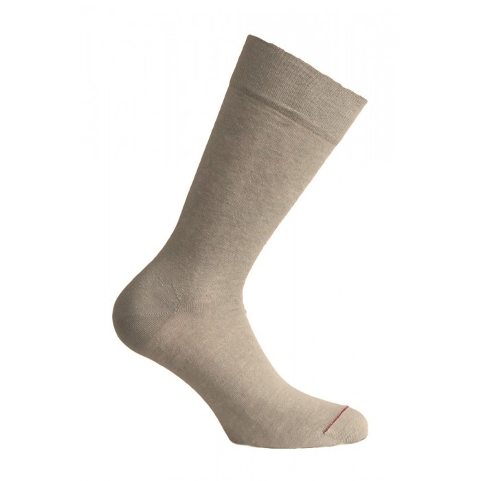 Socks - UNIE JERSEY LIN - taupe: Socks for man brand Labonal for sa...