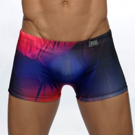  Boxer de bain Summer Camp Digital navy - ADDICTED ADS129 C09 