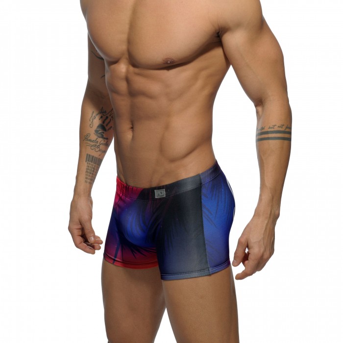  Boxer de bain Summer Camp Digital navy - ADDICTED ADS129 C09 