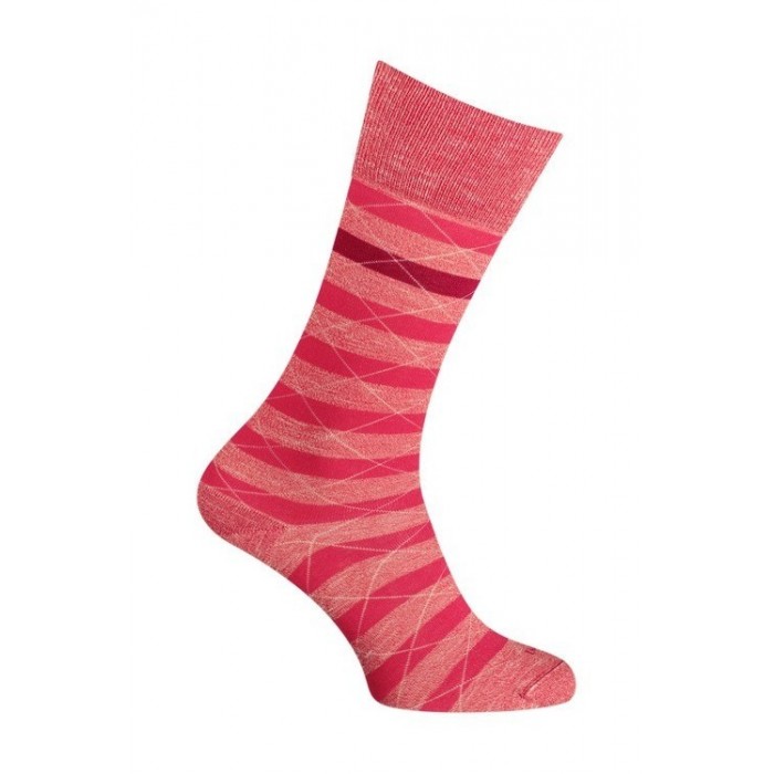  Chaussettes - Moulinée rayures coton - rouge - LABONAL 34613 9000 