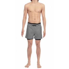  Short de bain Running gris - HOM *400517 00ZU 