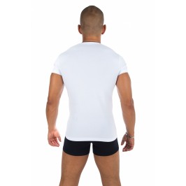  Tee-Shirt Uni col V blanc - EDEN PARK E351E60 001 