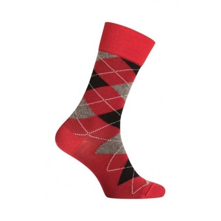 MI-CHAUSSETTES INTARSIA LAINE ANGORA - Seamless - Rosso