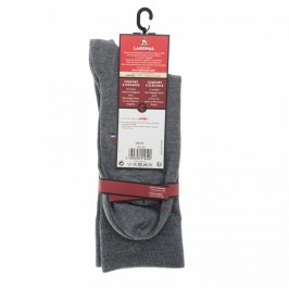  MI-CHAUSSETTES Losange placé laine - Sans couture - Gris - LABONAL 38974 3200 