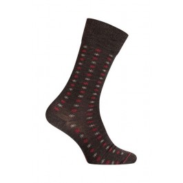  MI-CHAUSSETTES Semis étoiles laine - Sans couture - Gris - LABONAL 38972 3000 