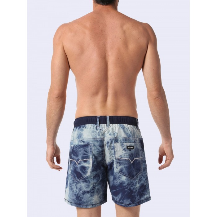  BMBX-WAYKEEKI 2.017 - Short de bain bleu chiné - DIESEL 00SVCB-0WARA-89D 