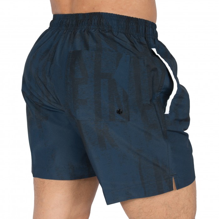  Short de bain Ck logo imprimé blue shadow - CALVIN KLEIN KM0KM00148 483 