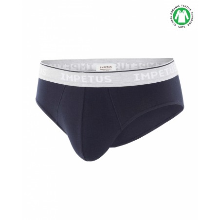 Breve algodón orgánico azul