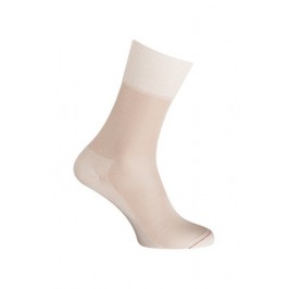  MI-CHAUSSETTES Unie soie - Sans couture - Blanc - LABONAL 39019 7000 