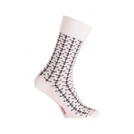  MI-CHAUSSETTES Ancres marin coton - Sans couture  Blanc - LABONAL 34755 7000 